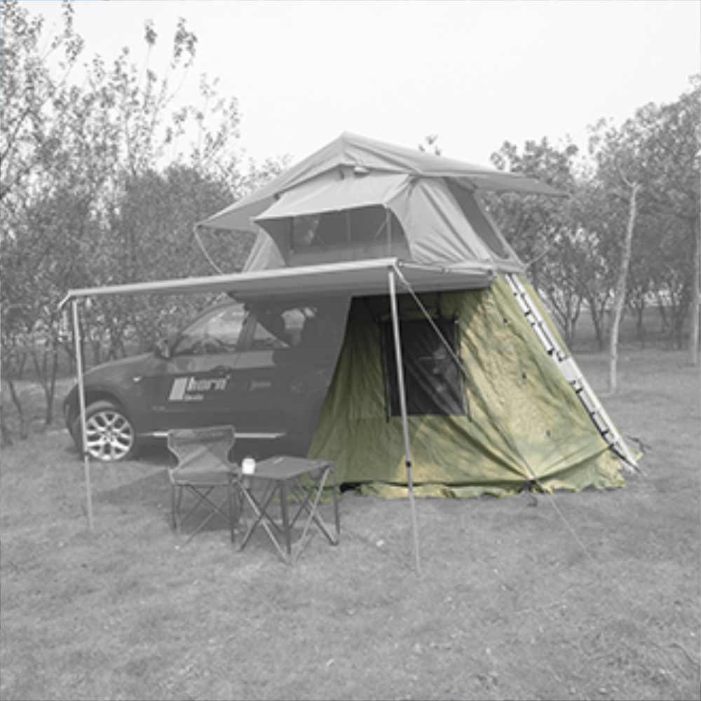 Horntools, Vorzelt für Dachzelt Trapper Joe 140cm grün