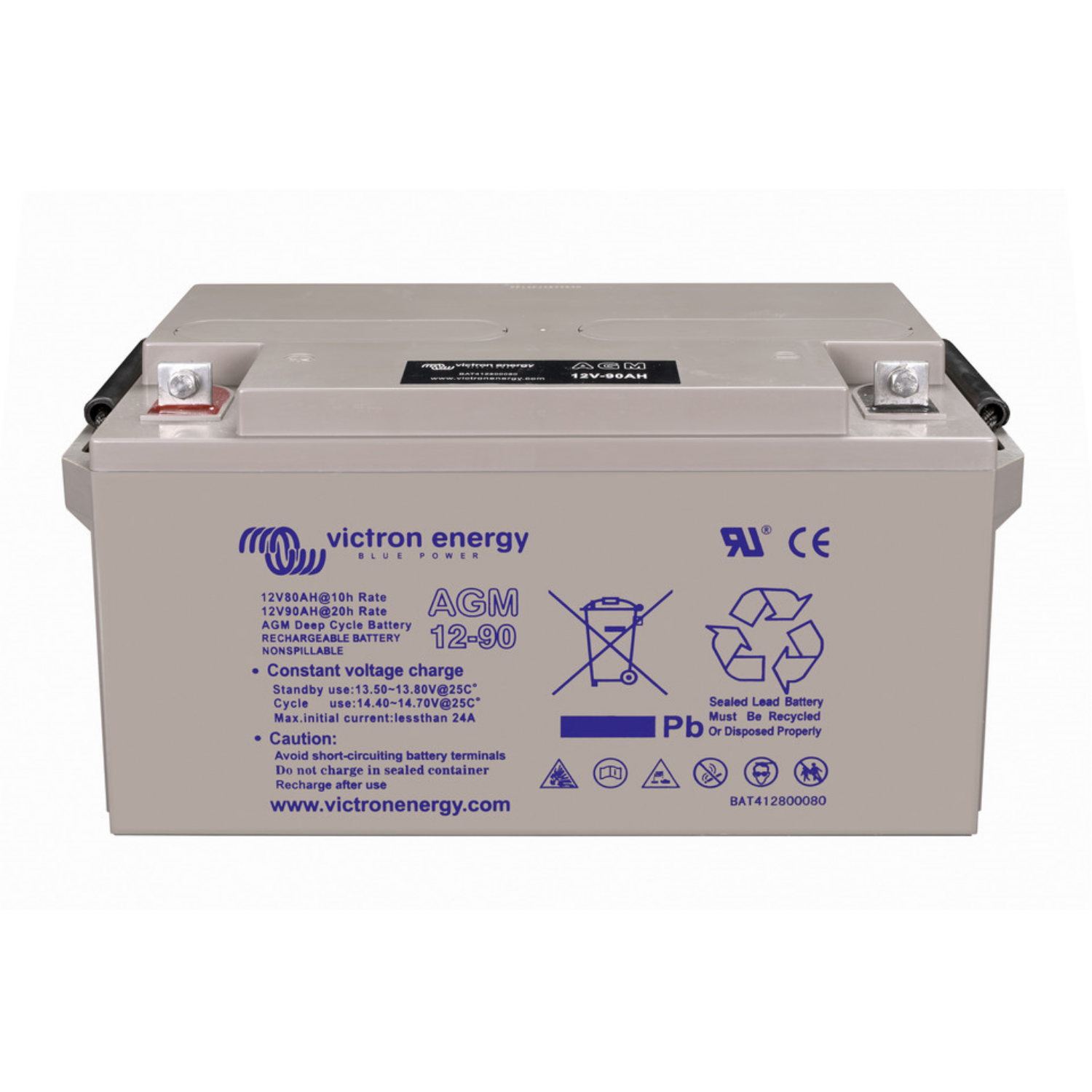 Victron Energy, 12V/90Ah AGM Deep Cycle Batterie