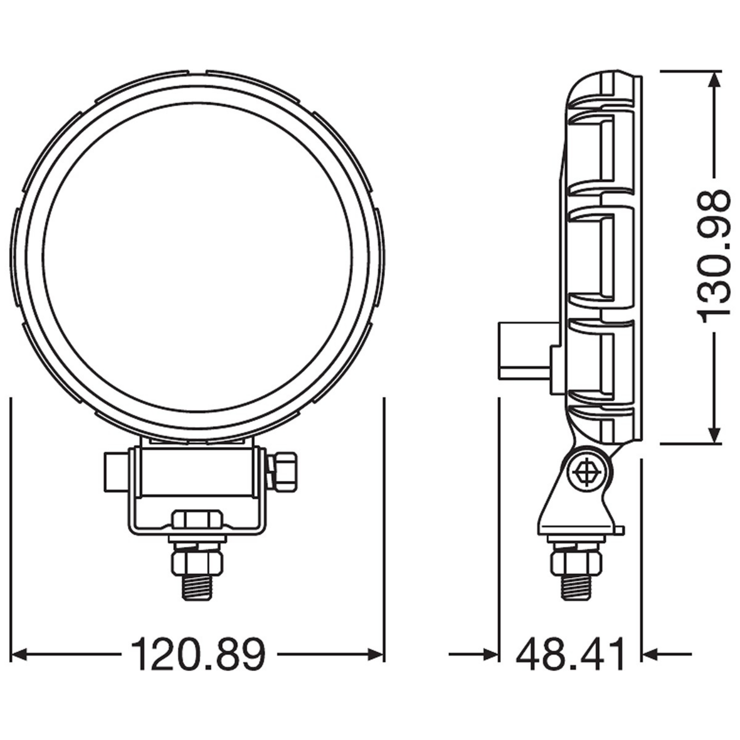 LED Rückfahrscheinwerfer Osram, rund, LEDriving VX120R