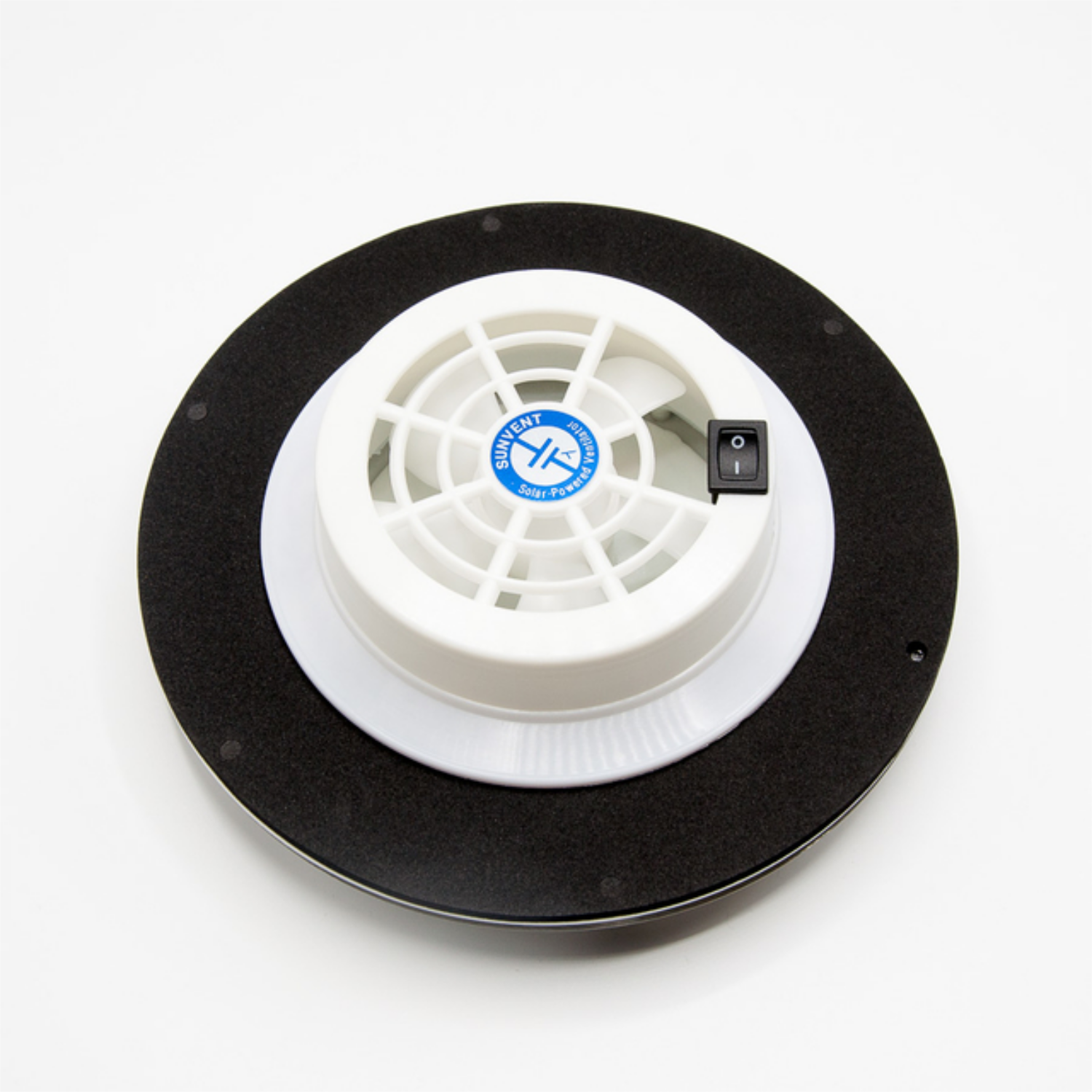 Solarlüfter Edelstahl, mit Batterie