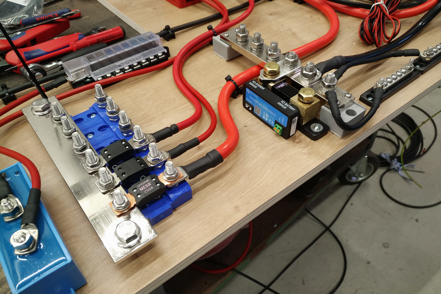 Elektroverteilung für Reisefahrzeug