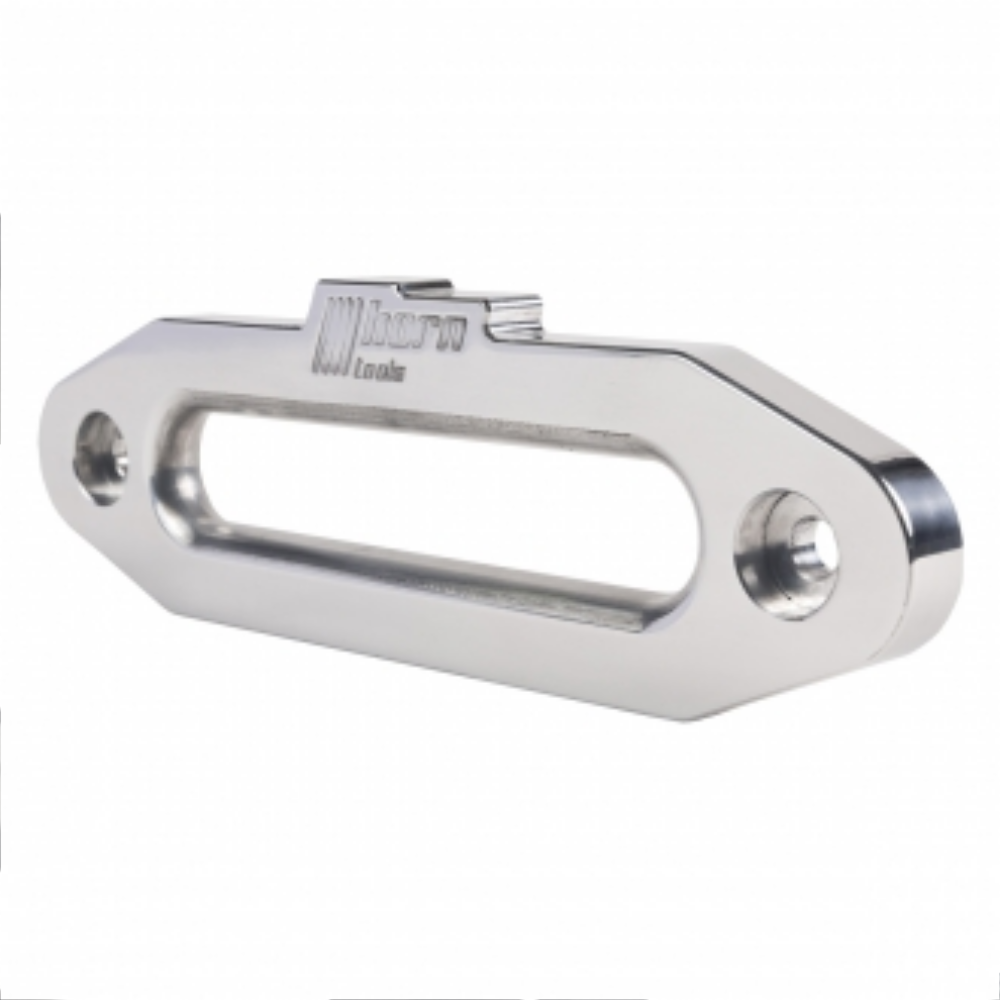 Horntools, Seilfenster Alu silber mit Horntools-Logo