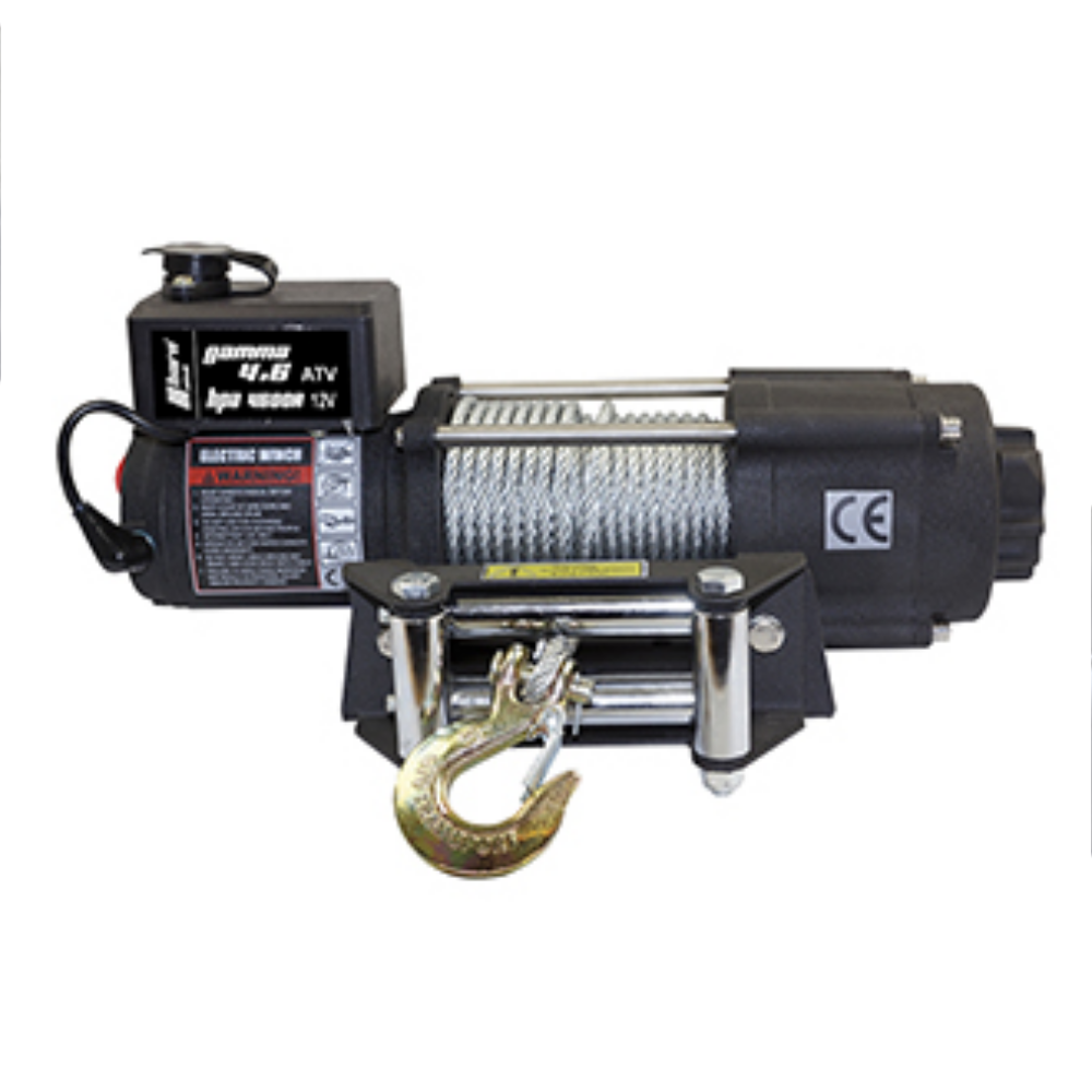 Horntools, Seilwinde 2,0t, Gamma 4.6 ATV, 12V, 14.5m Stahlseil