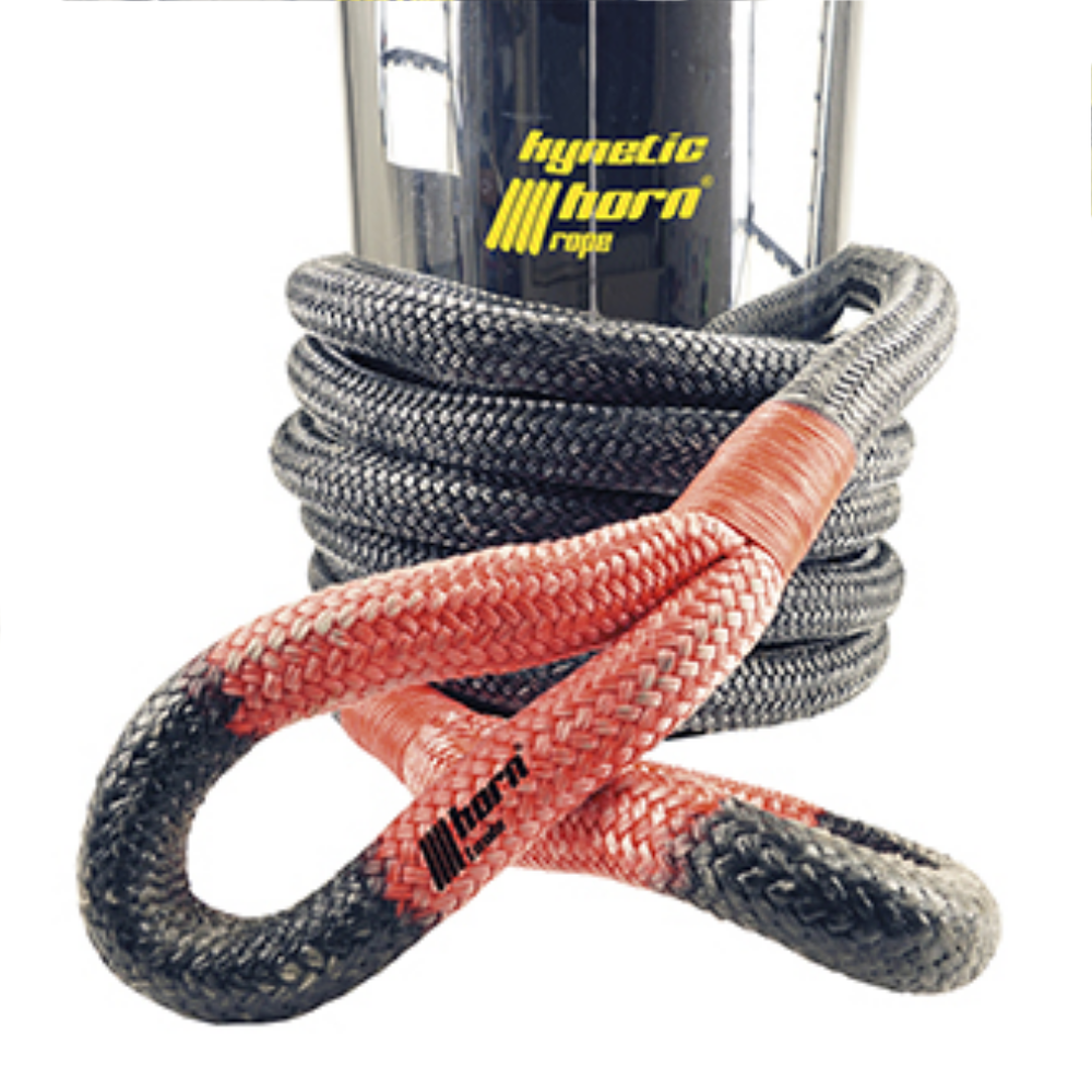 Horntools, Bergeseil kinetisch 32mm x 6,5m 22to schwarz