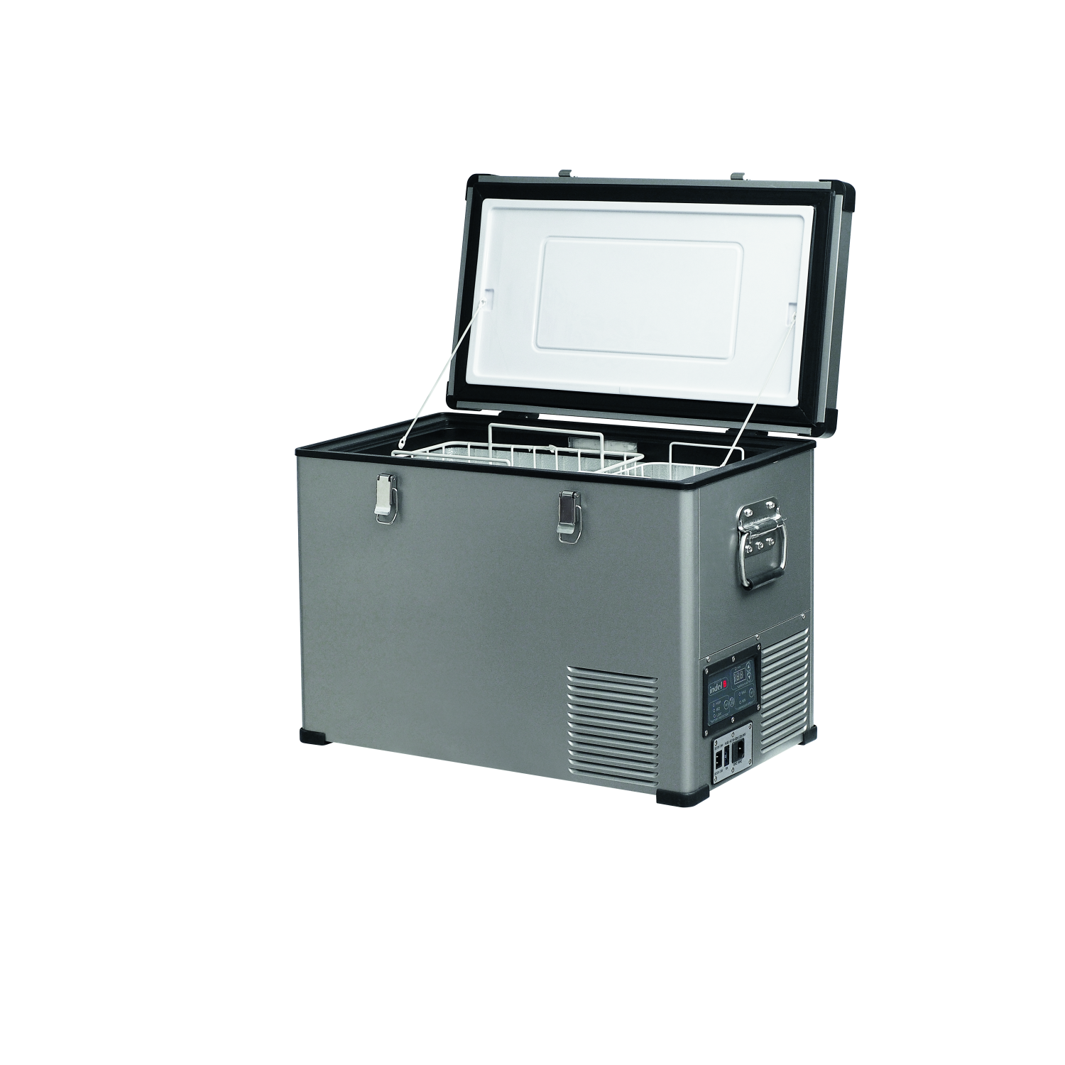 Kompressorkühlbox TB46 Steel, Black-OFF by IndelB