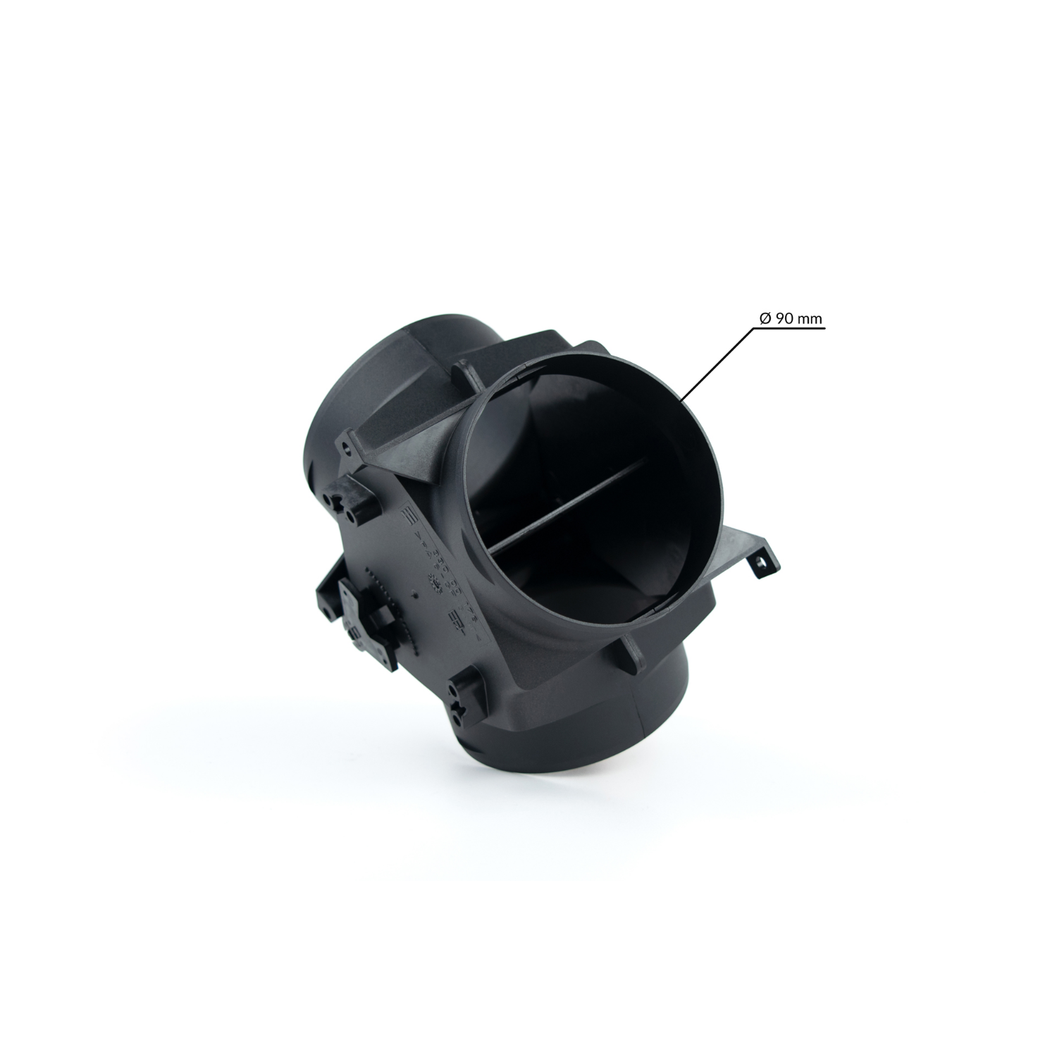 Autoterm, Warmluftrohr Y-Stück 120° mit Regelklappe