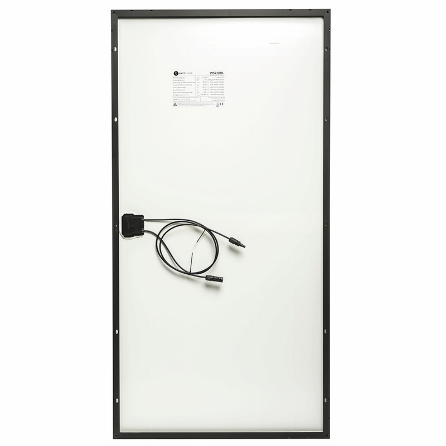 Wattstunde Solarmodul, Black line, ActiveWire, Schindelzellen 250W