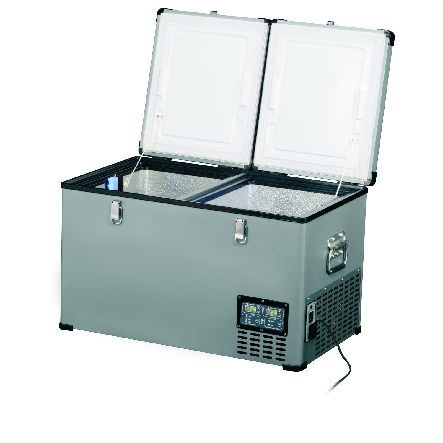 Kompressorkühlbox TB65 DD-Steel, Black-OFF by IndelB