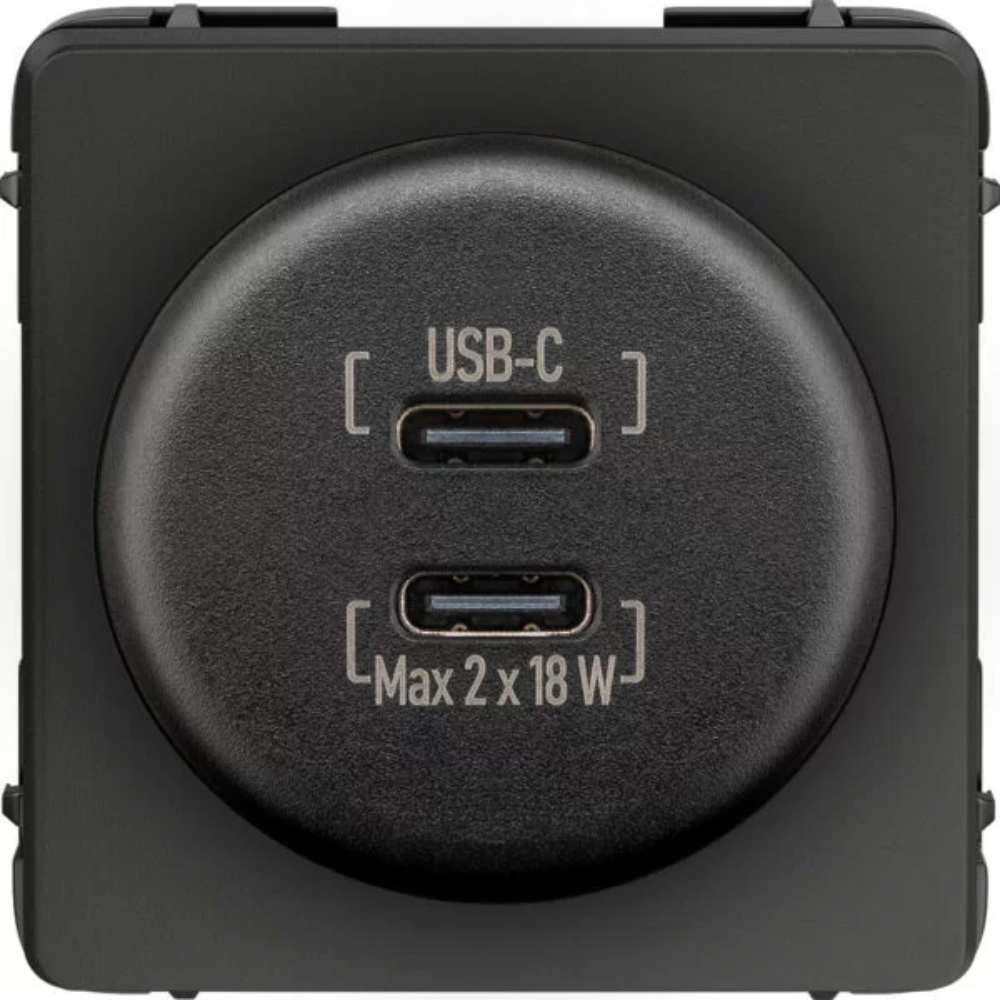 Inprojal USB-Lader 12-24V, 2x USB-C QuickCharge/ PD 2x18W