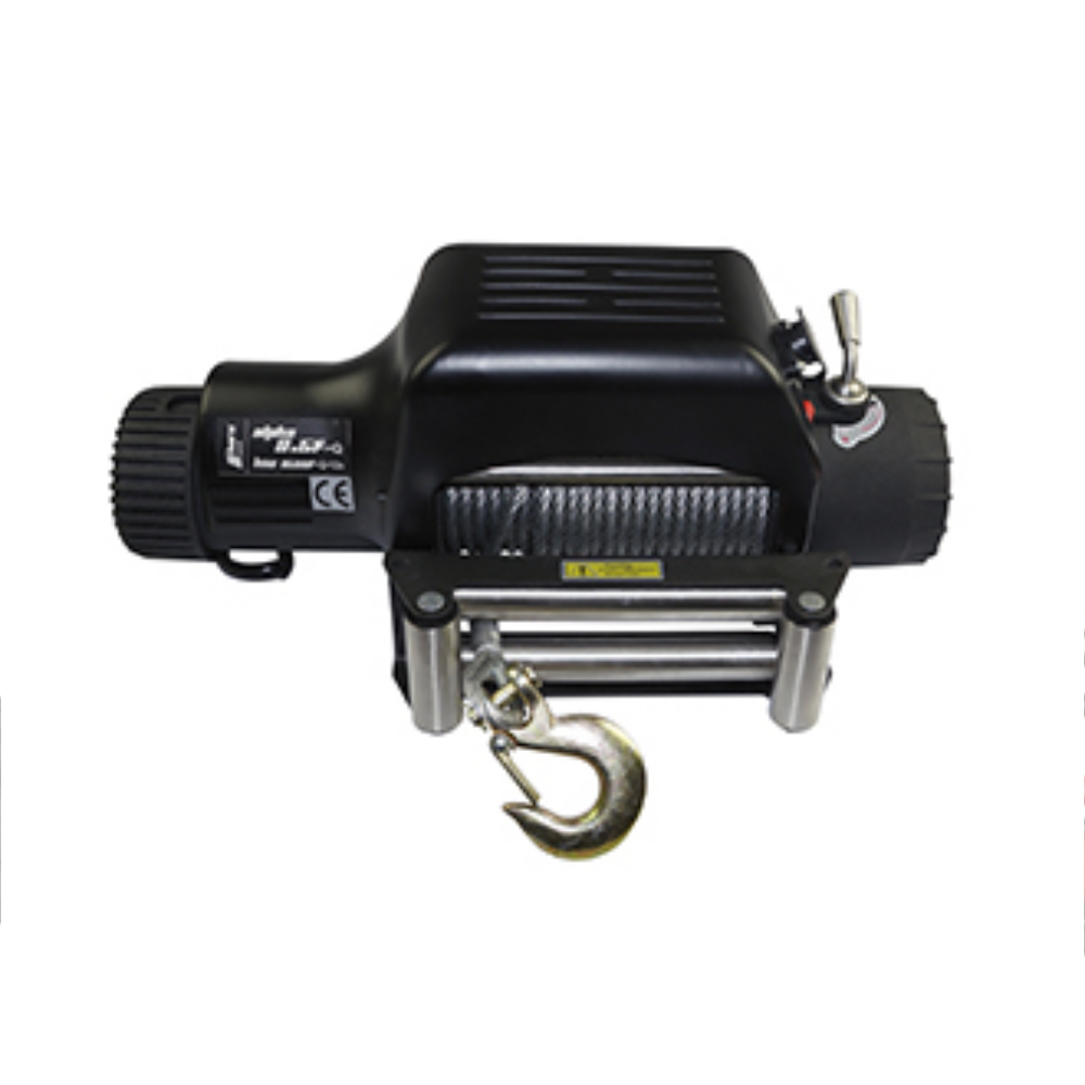 Horntools, Seilwinde 4,3t, Alpha 9.5-S Quick, 12V, Steg-Modell, 28m Stahlseil