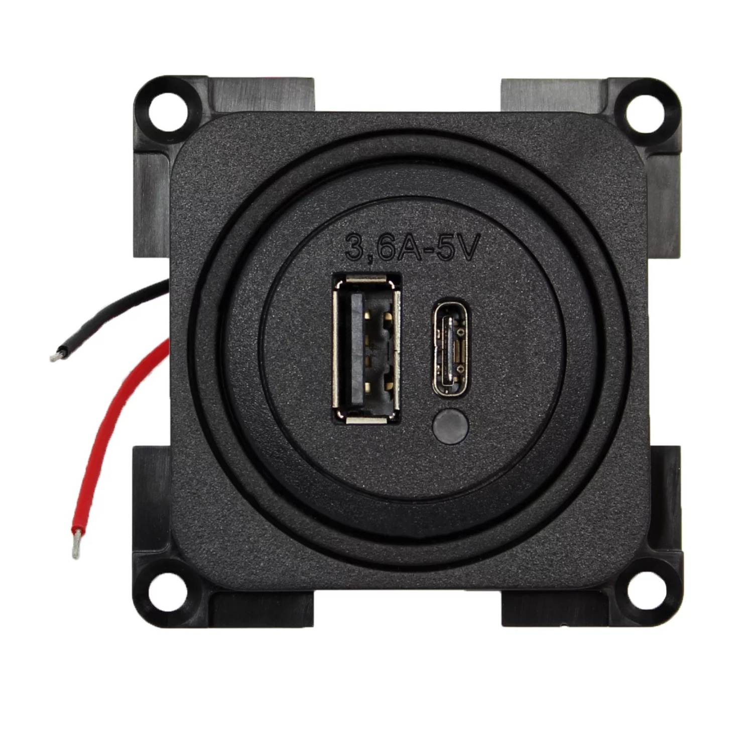 Inprojal USB-Lader 12-24V, je 1x USB-A/C 5V max. 3.6A