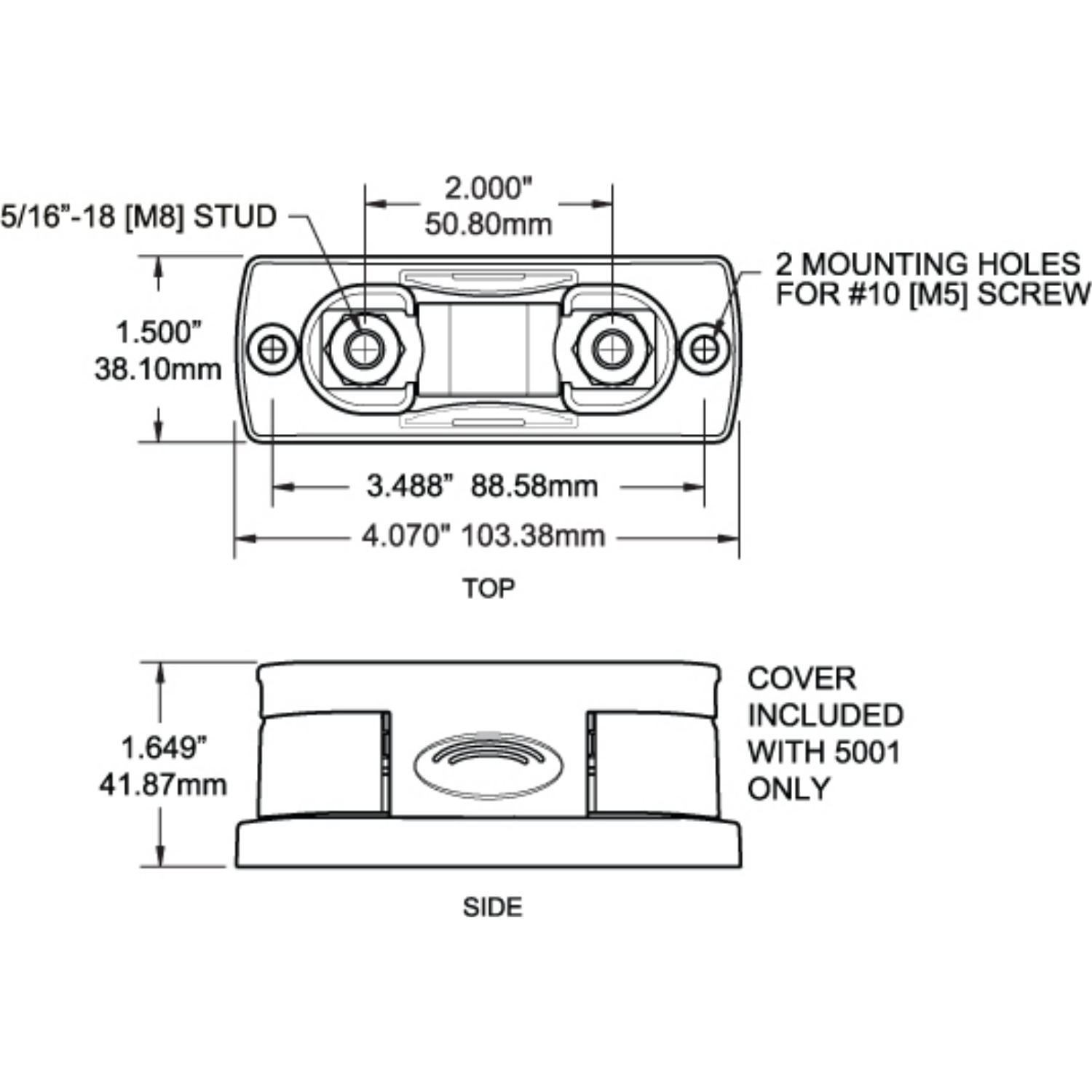 Blue Sea Systems, Sicherungshalter 1-Fach, MEGA