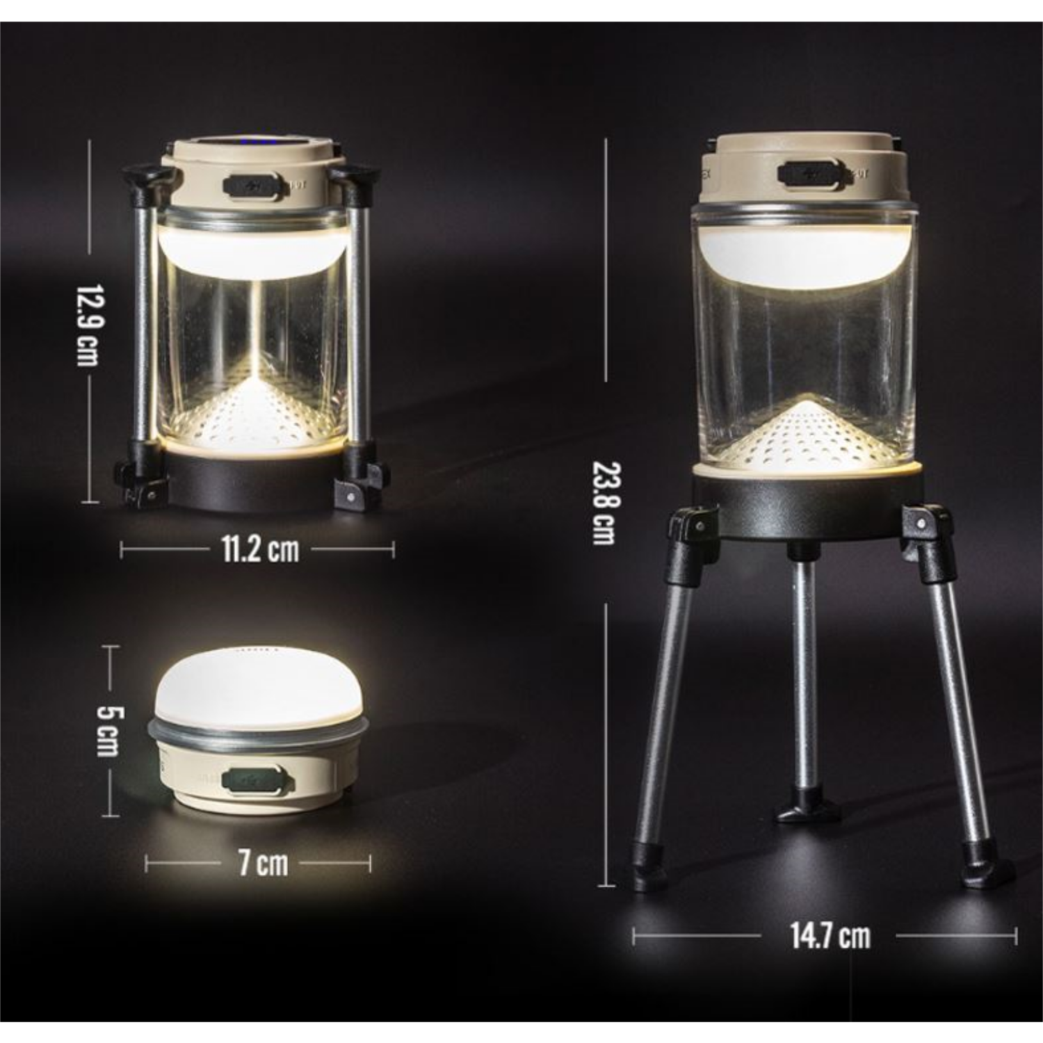 Sunrei CC-Max, LED-Campingleuchte mit Akku