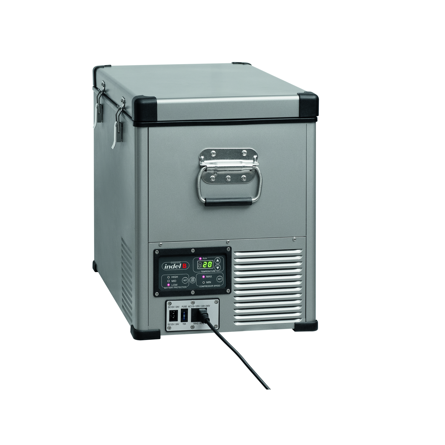 Kompressorkühlbox TB46 Steel, Black-OFF by IndelB