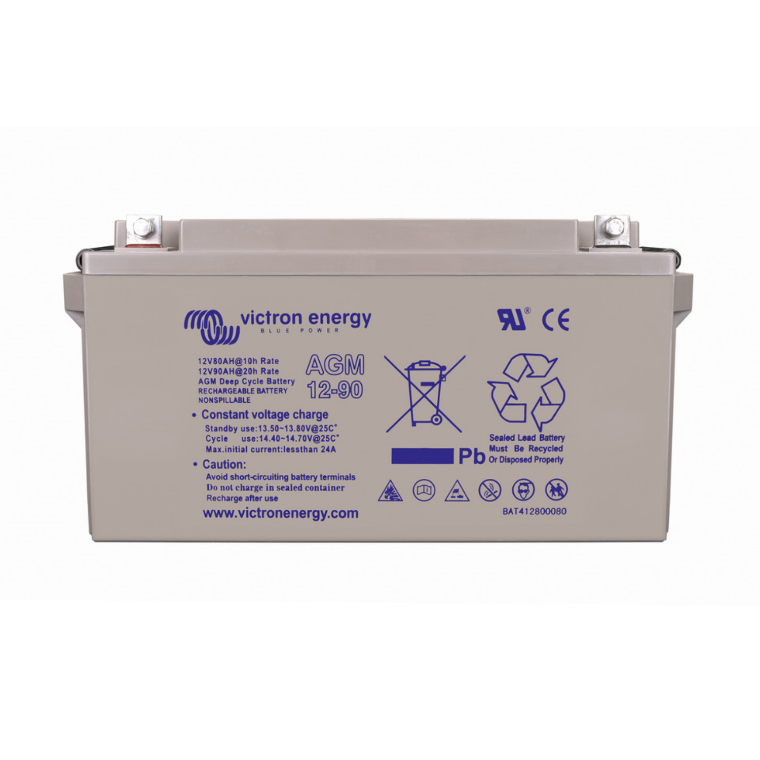 Victron Energy, 12V/90Ah AGM Deep Cycle Batterie